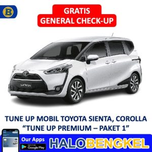 Tune Up Paket 1 Mobil Toyota Sienta, Corolla