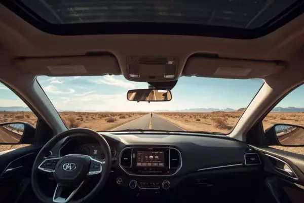 penghalang sinar matahari di mobil