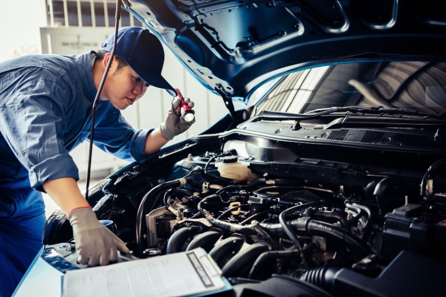 inspeksi mobil bekas cengkareng